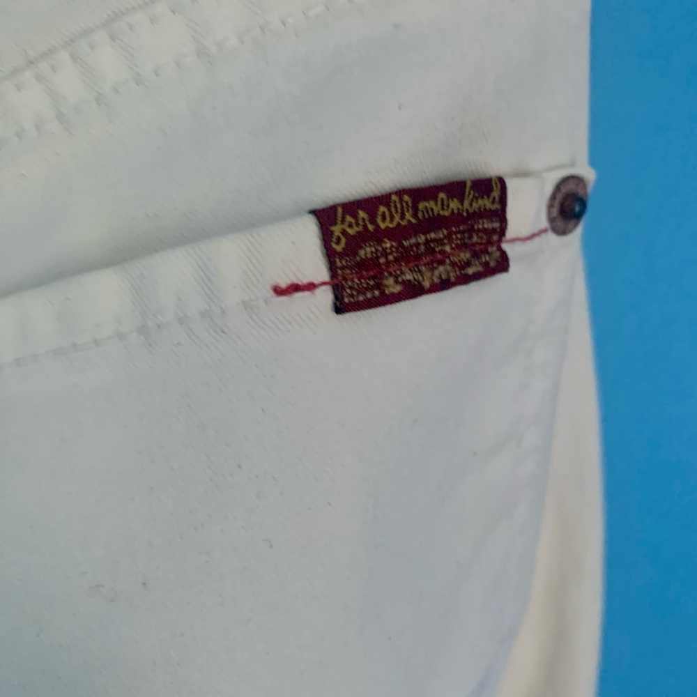 7 For All Mankind White Bootcut Jeans Size 30 - Picture 4 of 7